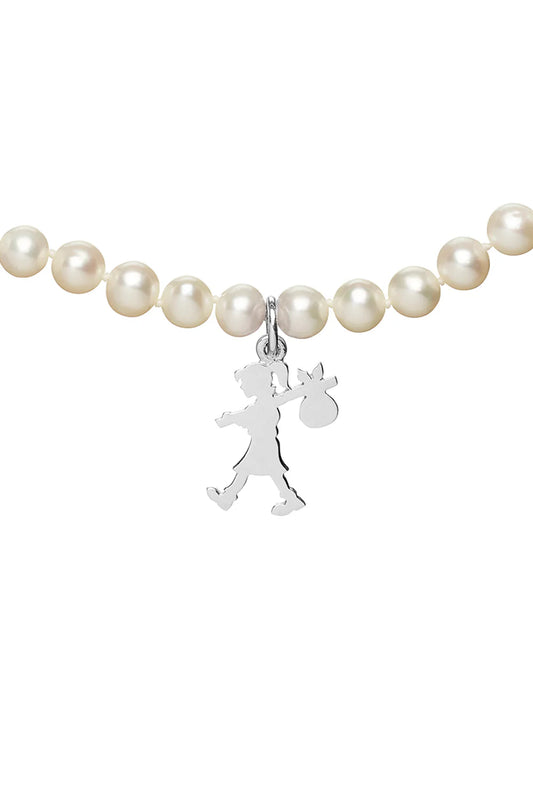 GIRL WITH ALL THE PEARLS NECKLACE
