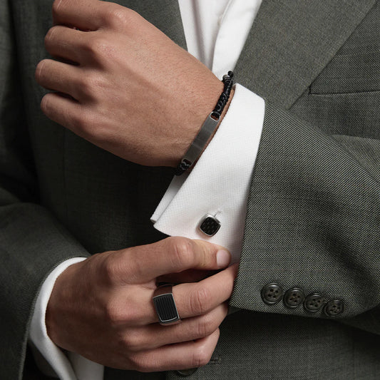 AVIATOR MENS CARBON FIBRE CUFFLINKS