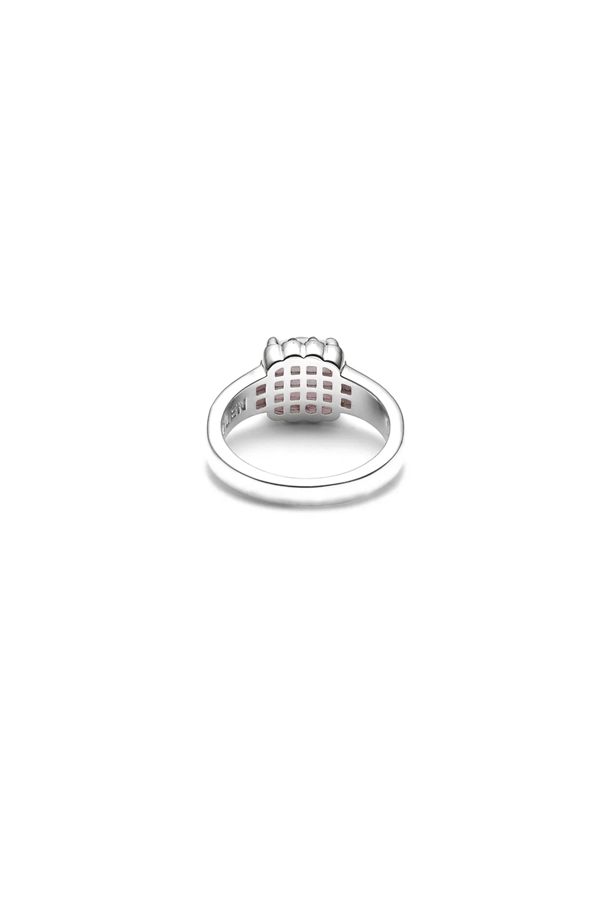 BABY CLAW RING ROSE QUARTZ