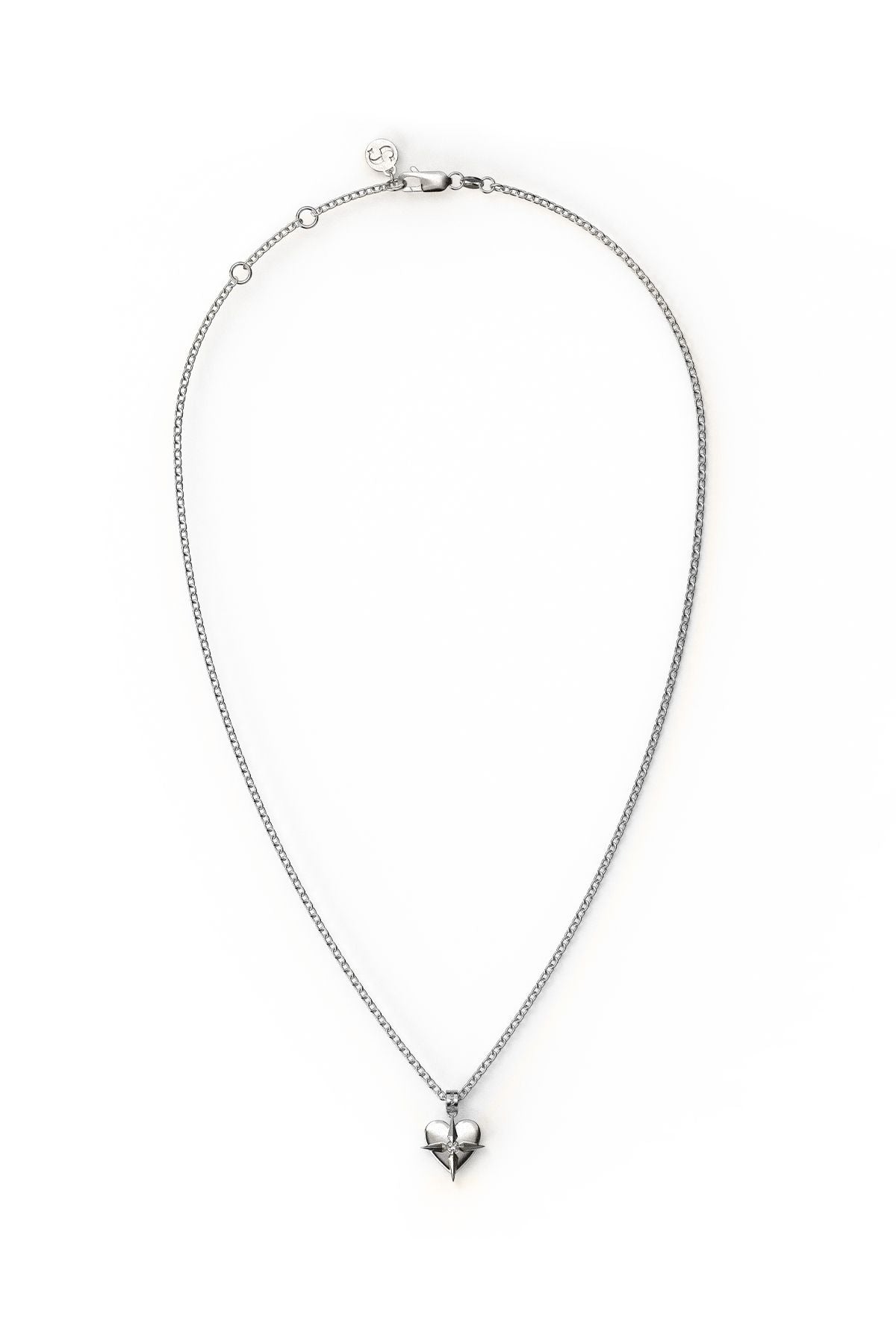 BIRTHSTONE HEART NECKLACE APRIL