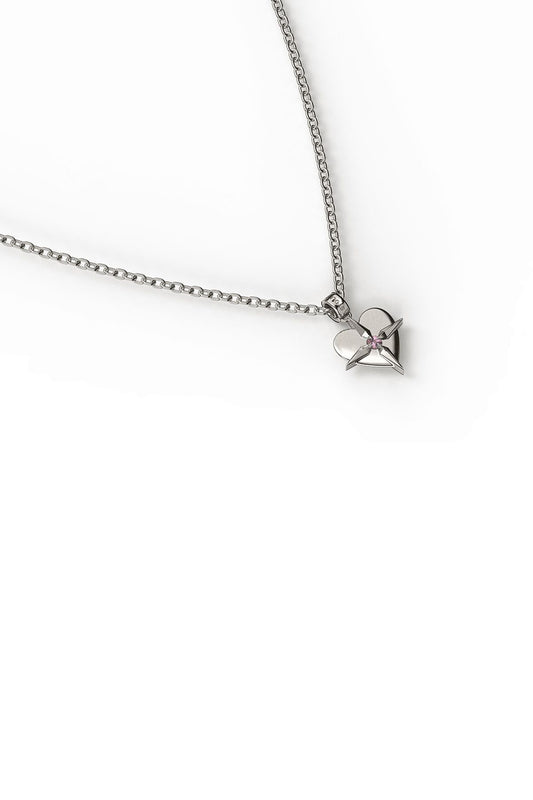 BIRTHSTONE HEART NECKLACE OCTOBER