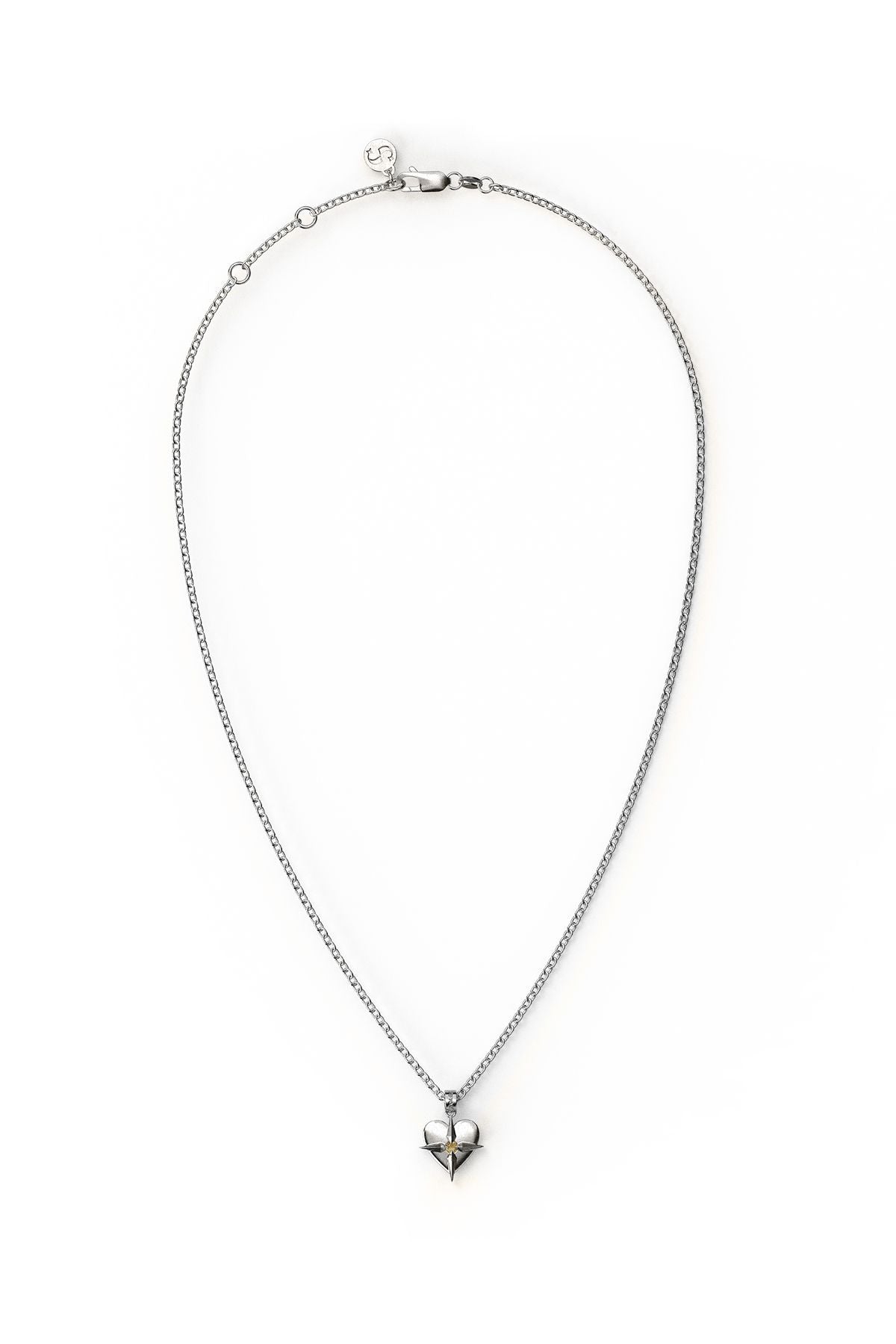 BIRTHSTONE HEART NECKLACE NOVEMBER