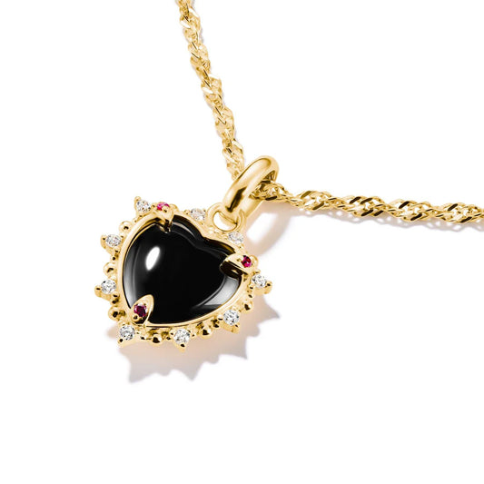 CONNECT VINTAGE BLACK HEART CHARM