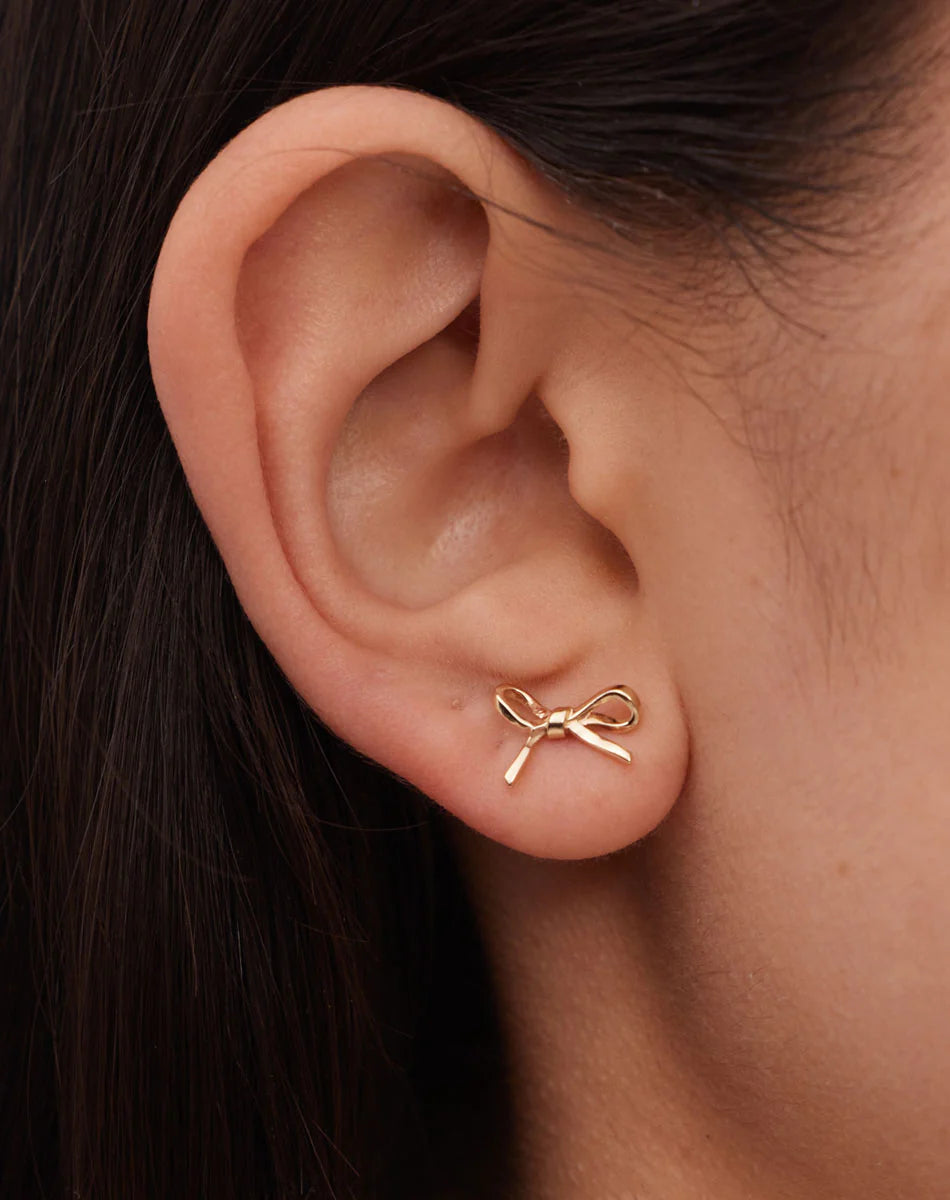BOW STUD EARRING SMALL