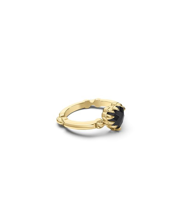 LOVE CLAW BAR RING ONYX