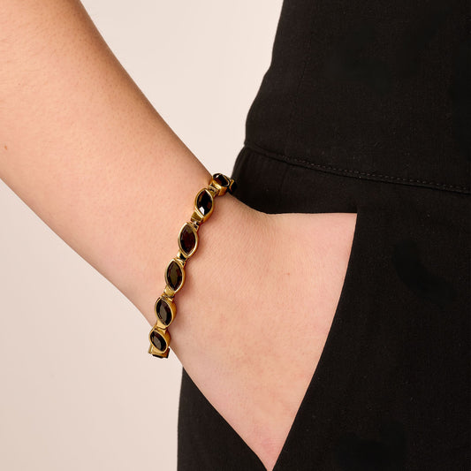 CELTIS SHINY GOLD BLACK BRACELET
