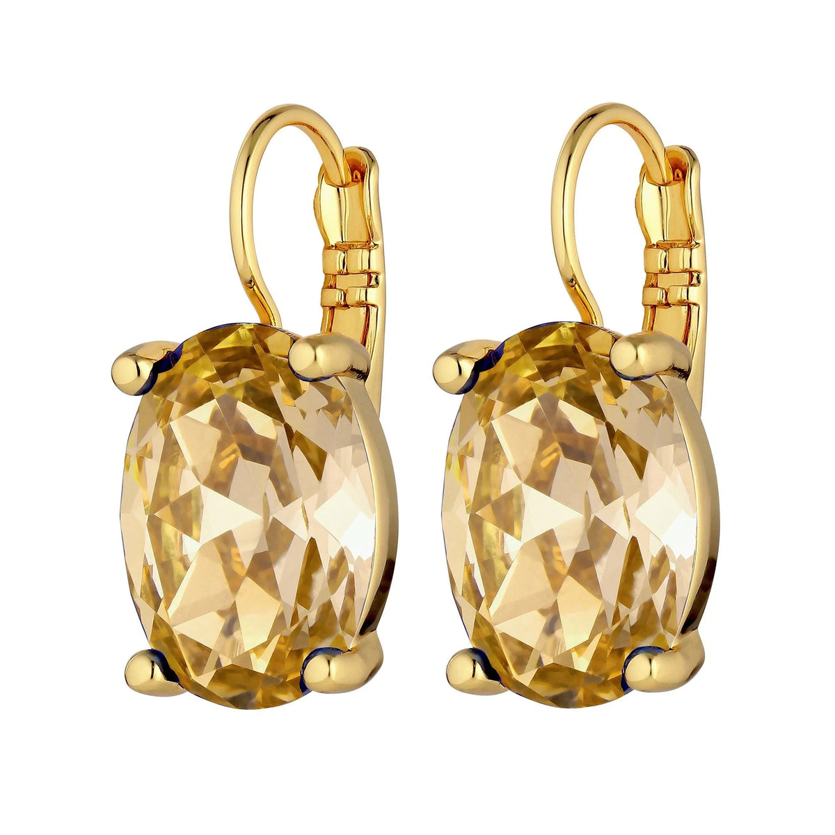 CHANTAL SHINY GOLD GOLDEN EARRINGS