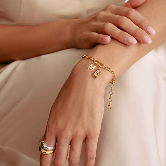 CONNECT LETTER 'M' CHARM