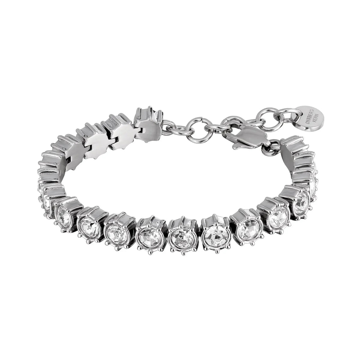 COURAGE SHINY SILVER CRYSTAL BRACELET