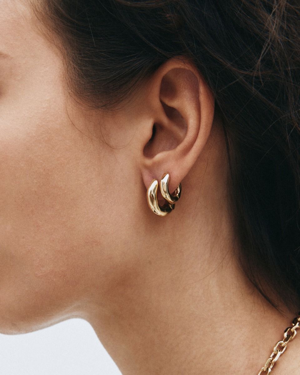 CRYSTALITE HOOPS LARGE