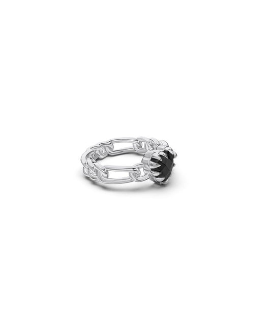 LOVE CLAW CURB RING ONYX