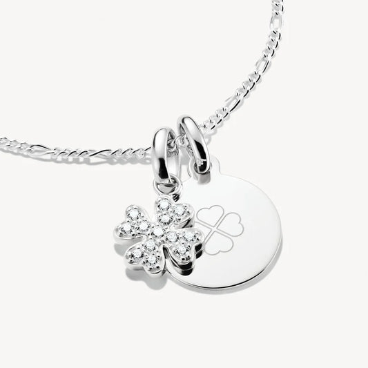 CONNECT CZ LUCKY CLOVER CHARM