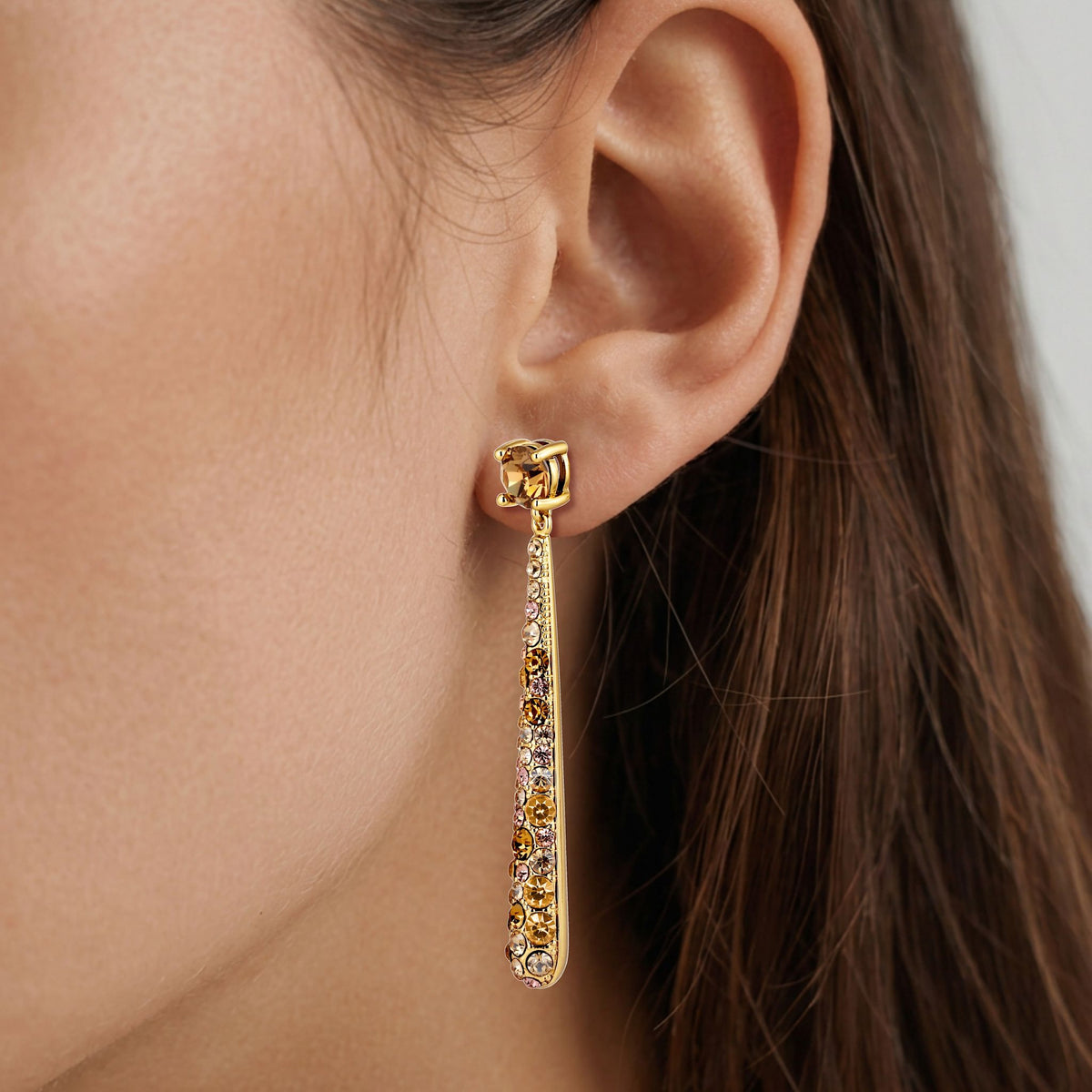 ELYSIA SHINY GOLD GOLDEN EARRINGS