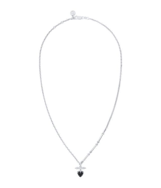LOVE CLAW FOB NECKLACE ONYX