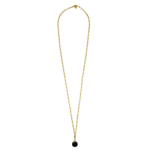 GLORY SHINY GOLD BLACK NECKLACE