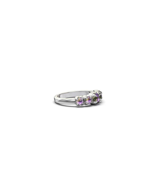 HALO CLUSTER RING MYSTIC QUARTZ