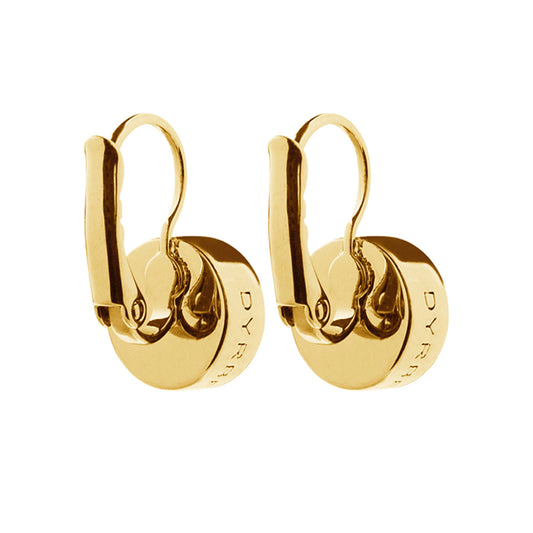 LOUISE SHINY GOLD PEACH EARRINGS
