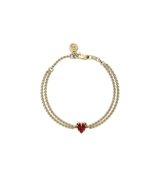 LOVE CLAW BRACELET GARNET