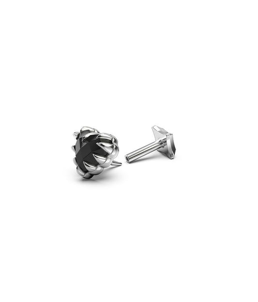 SINGLE LOVE CLAW FLATBACK EARRING
