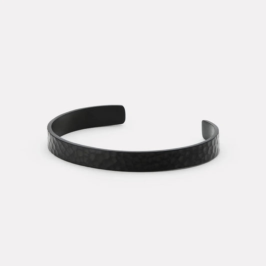 MIDNIGHT MEN'S BLACK STEEL CUFF