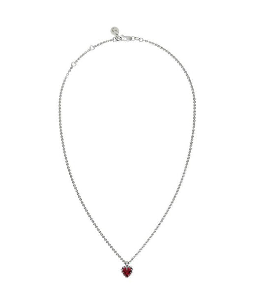 MINI LOVE CLAW NECKLACE GARNET