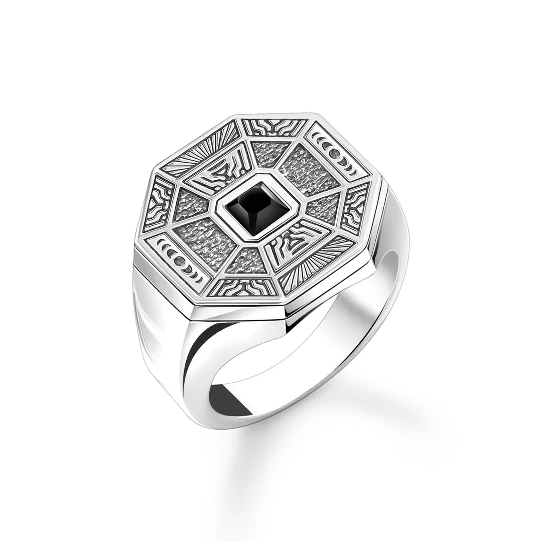 REBEL CLIFFS OCTAGON SIGNET RING