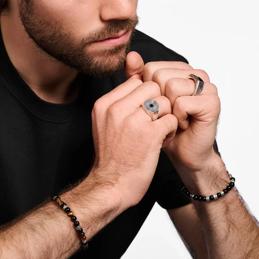 REBEL CLIFFS OCTAGON SIGNET RING