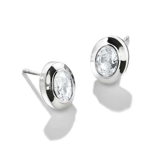 BOLD OVAL STUD EARRINGS
