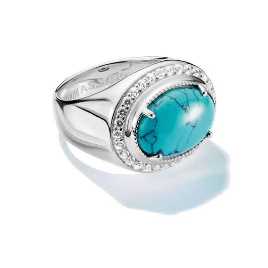 ELYNDRA OVAL TURQUOISE RING