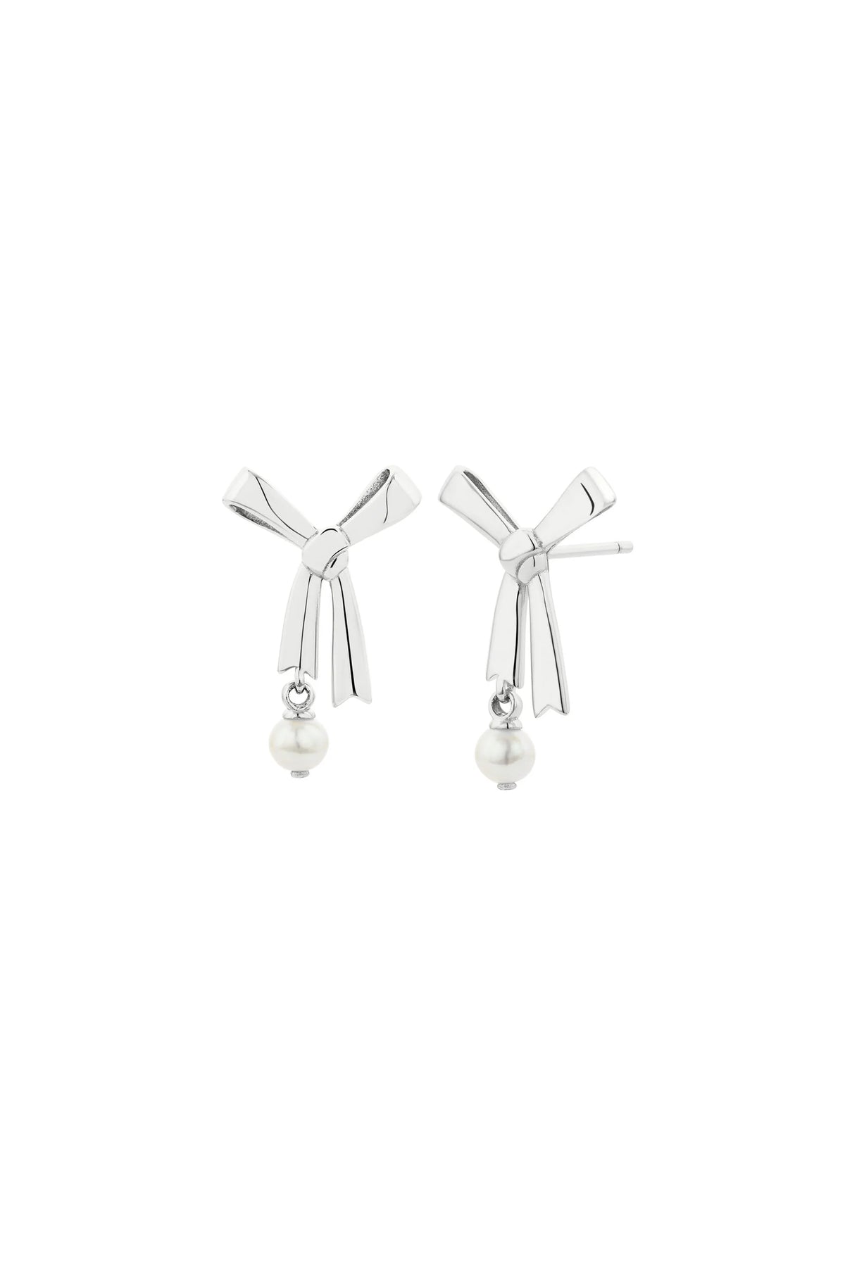 PEARL BOW STUDS