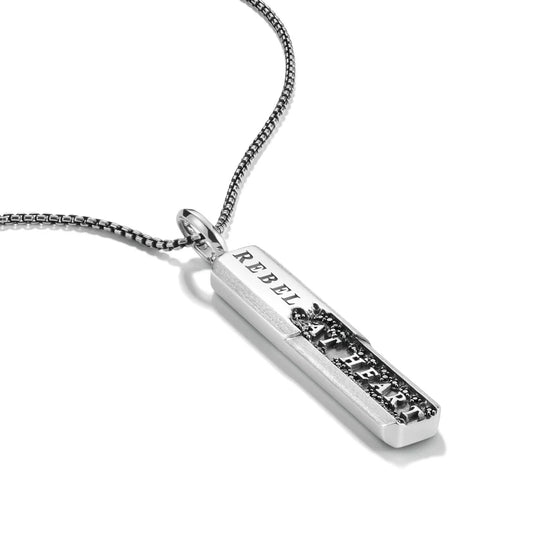 REBEL A HEART LETTERING PENDANT