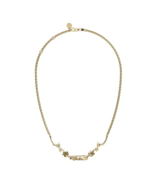 ROSE PIN NECKLACE