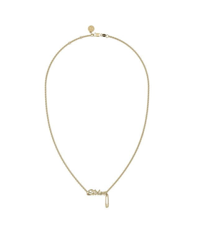 SENTIMENTAL SCRIPT NECKLACE