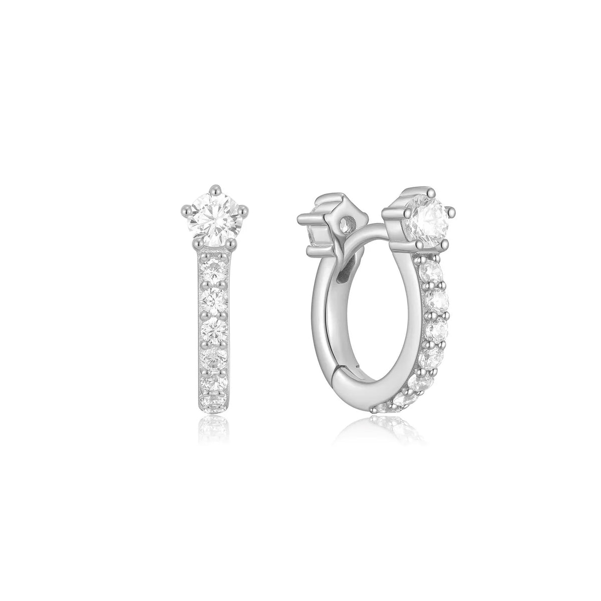 MELODIC STAR HUGGIE HOOP EARRINGS