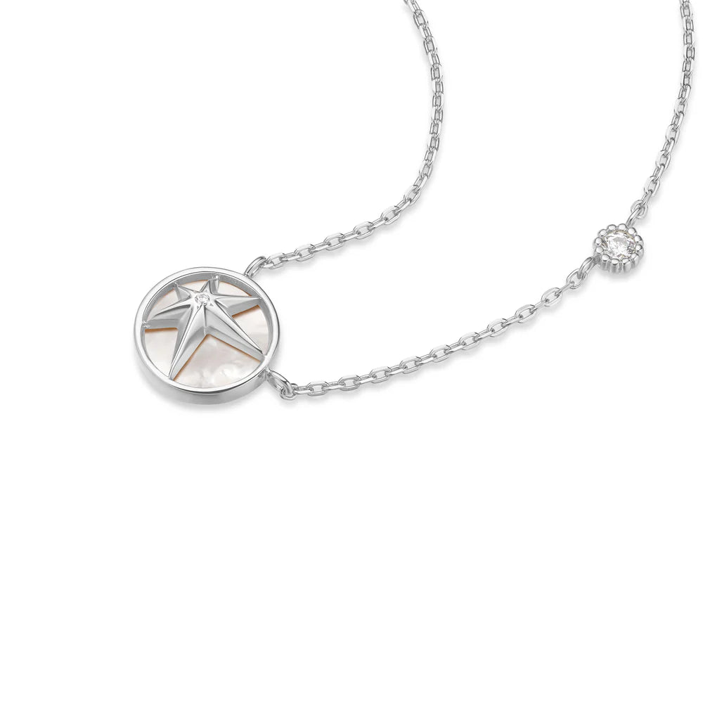 DAINTY STARRY MOTHER OF PEARL NECKLACE