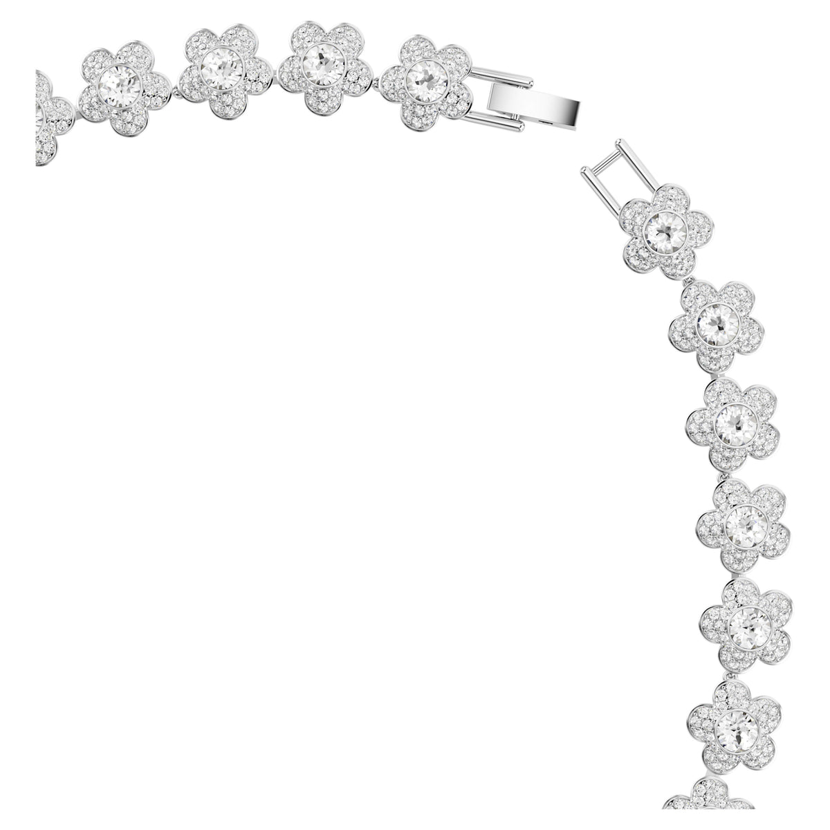 ARIANA GRANDE X NECKLACE FLOWER - WHITE, RHODIUM
