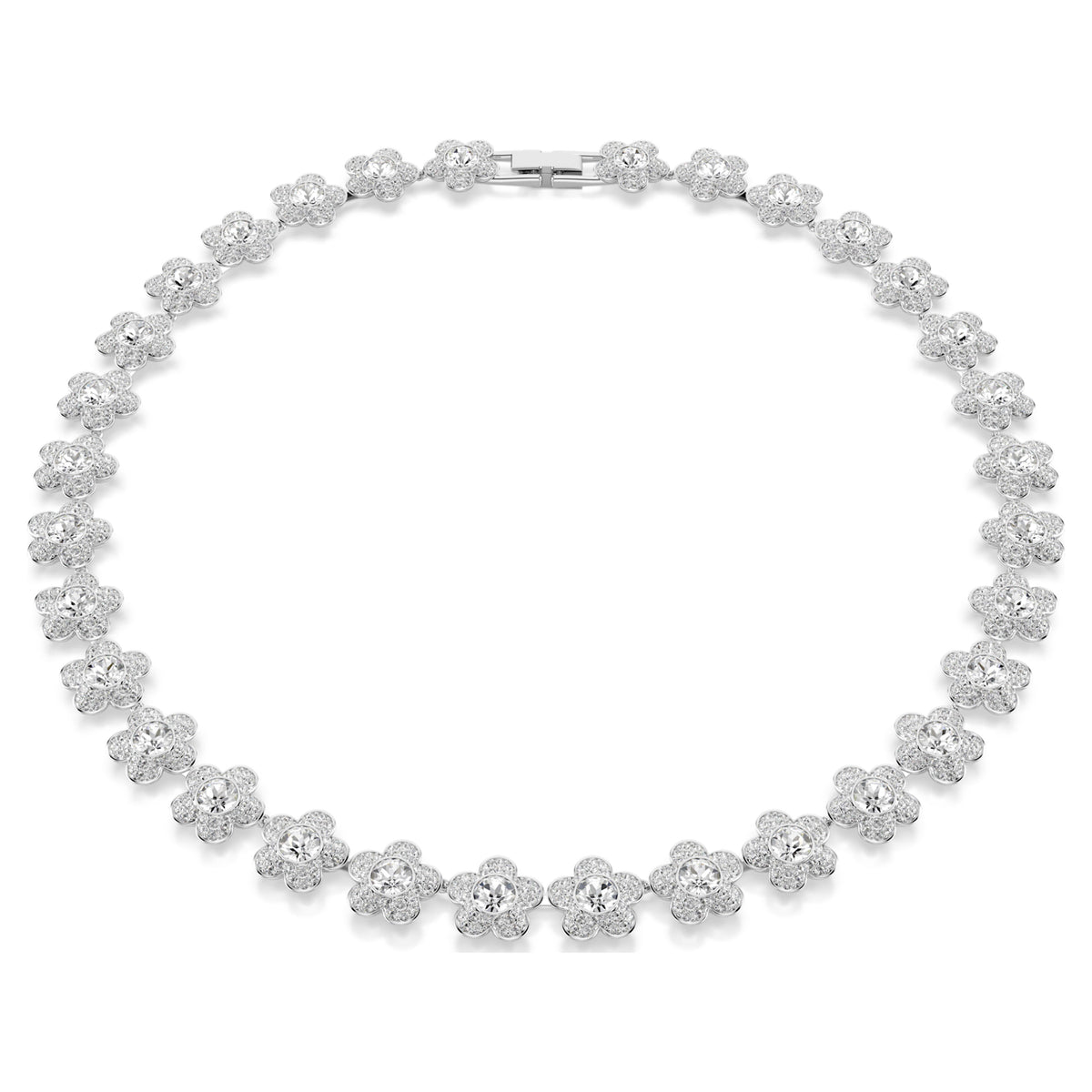 ARIANA GRANDE X NECKLACE FLOWER - WHITE, RHODIUM