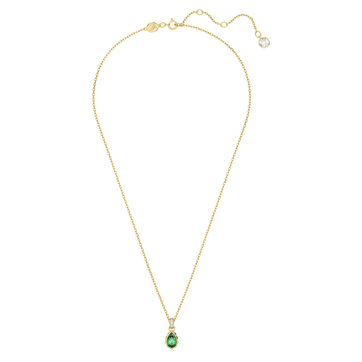 CHROMA PENDANT PEAR - GREEN, GOLD