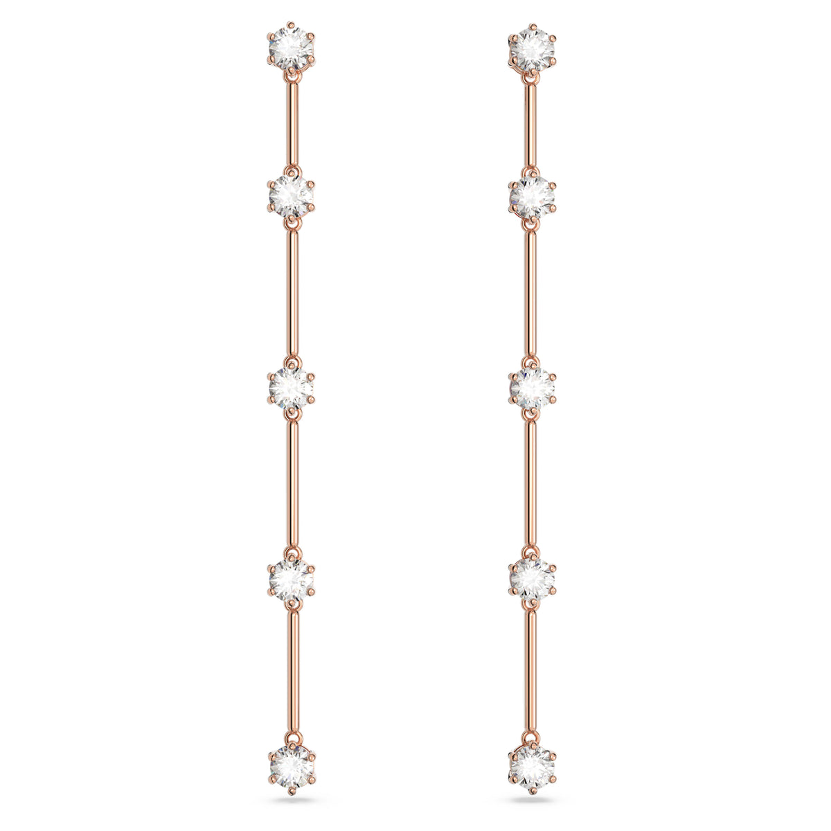 CONSTELLA DROP EARRINGS - WHITE, ROSE-GOLD