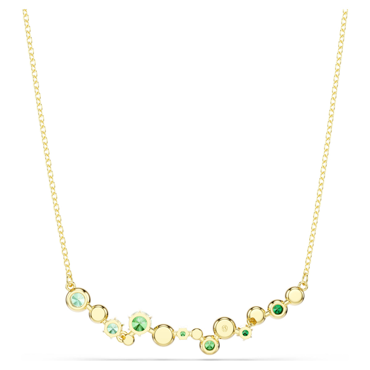 CONSTELLA NECKLACE MIXED CUTS - GREEN, GOLD