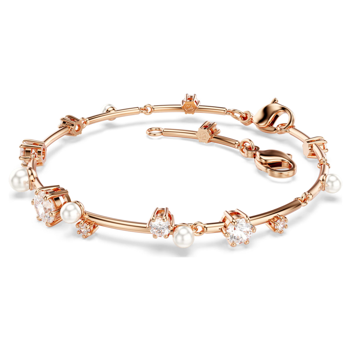 CONSTELLA BRACELET TENNIS - WHITE, ROSE-GOLD