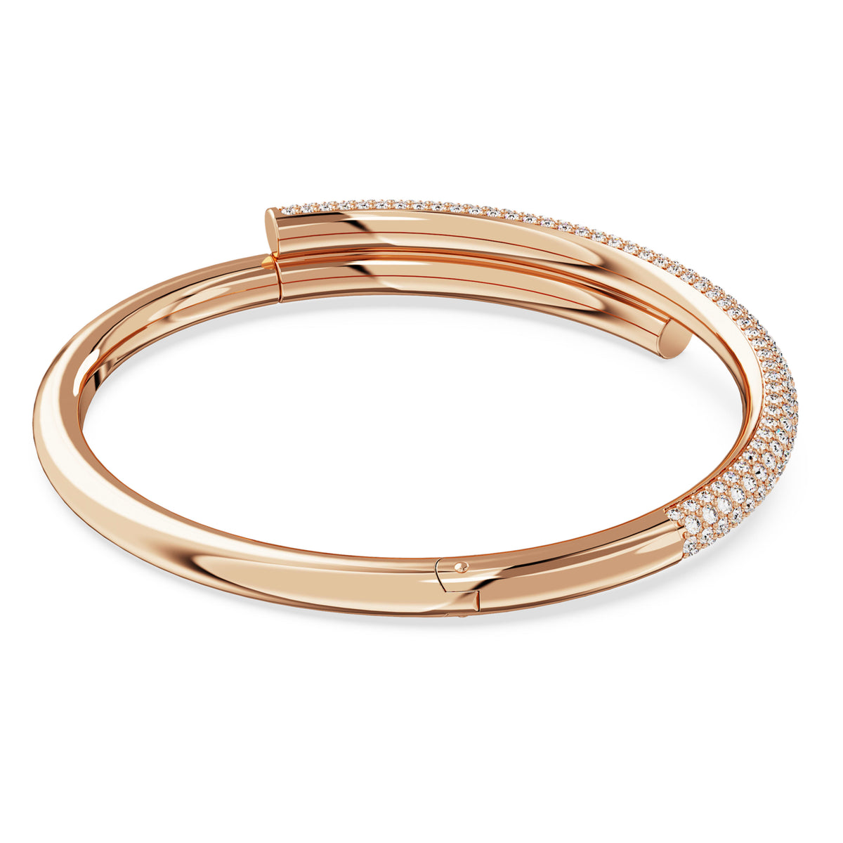 DEXTERA BANGLE - WHITE, ROSE-GOLD