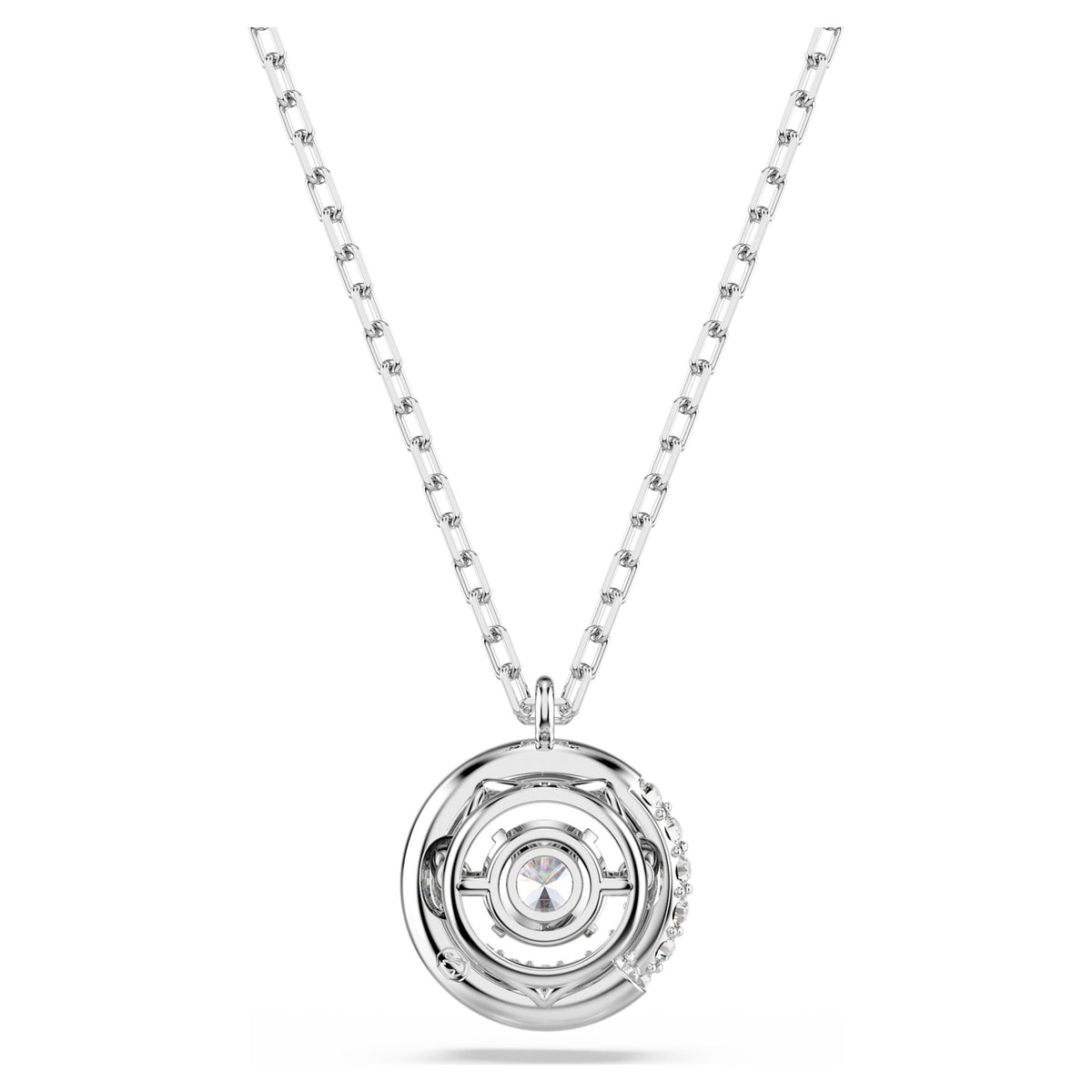 DEXTERA PENDANT - WHITE, RHODIUM