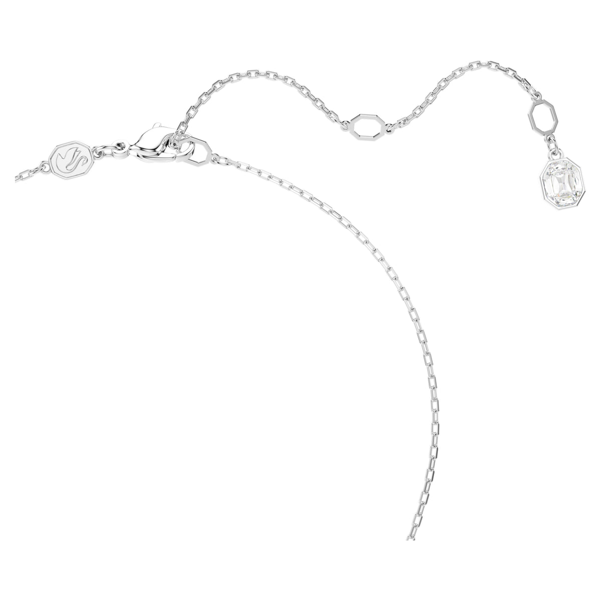 DEXTERA PENDANT - WHITE, RHODIUM