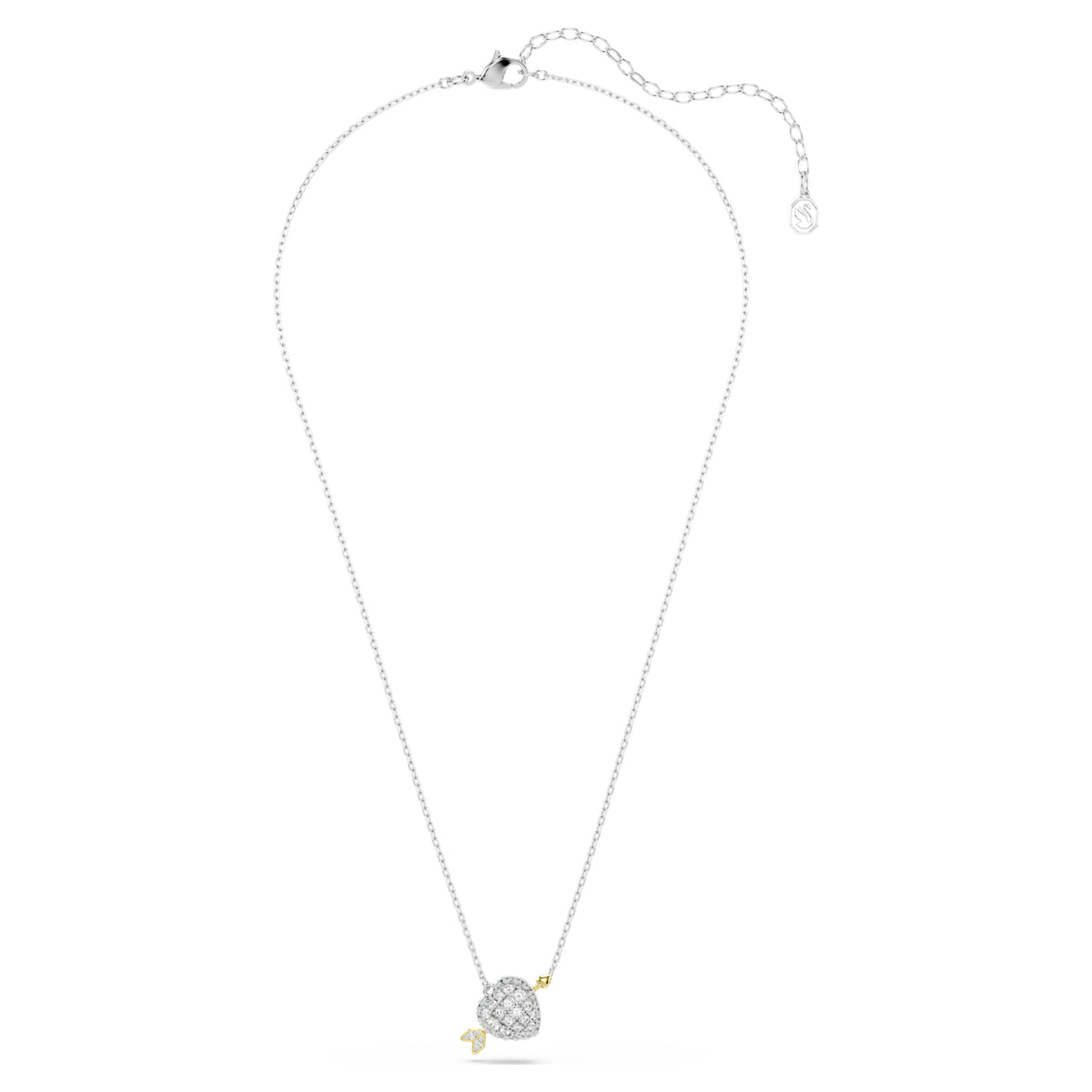 IDYLLIA PENDANT HEART W ARROW - WHITE, MIXED-METAL