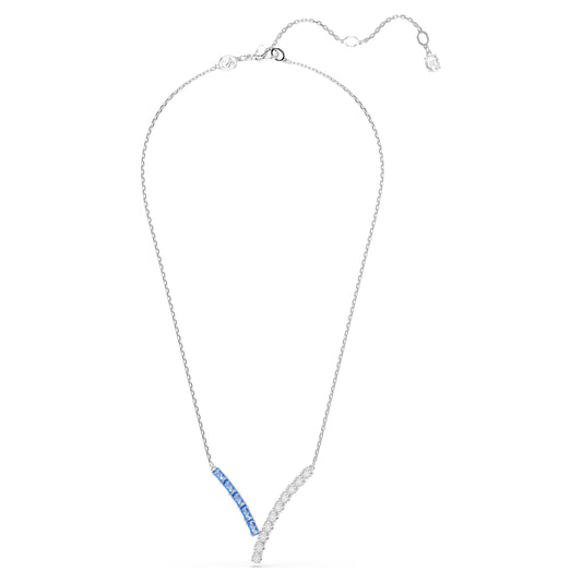 MATRIX PENDANT - BLUE, RHODIUM
