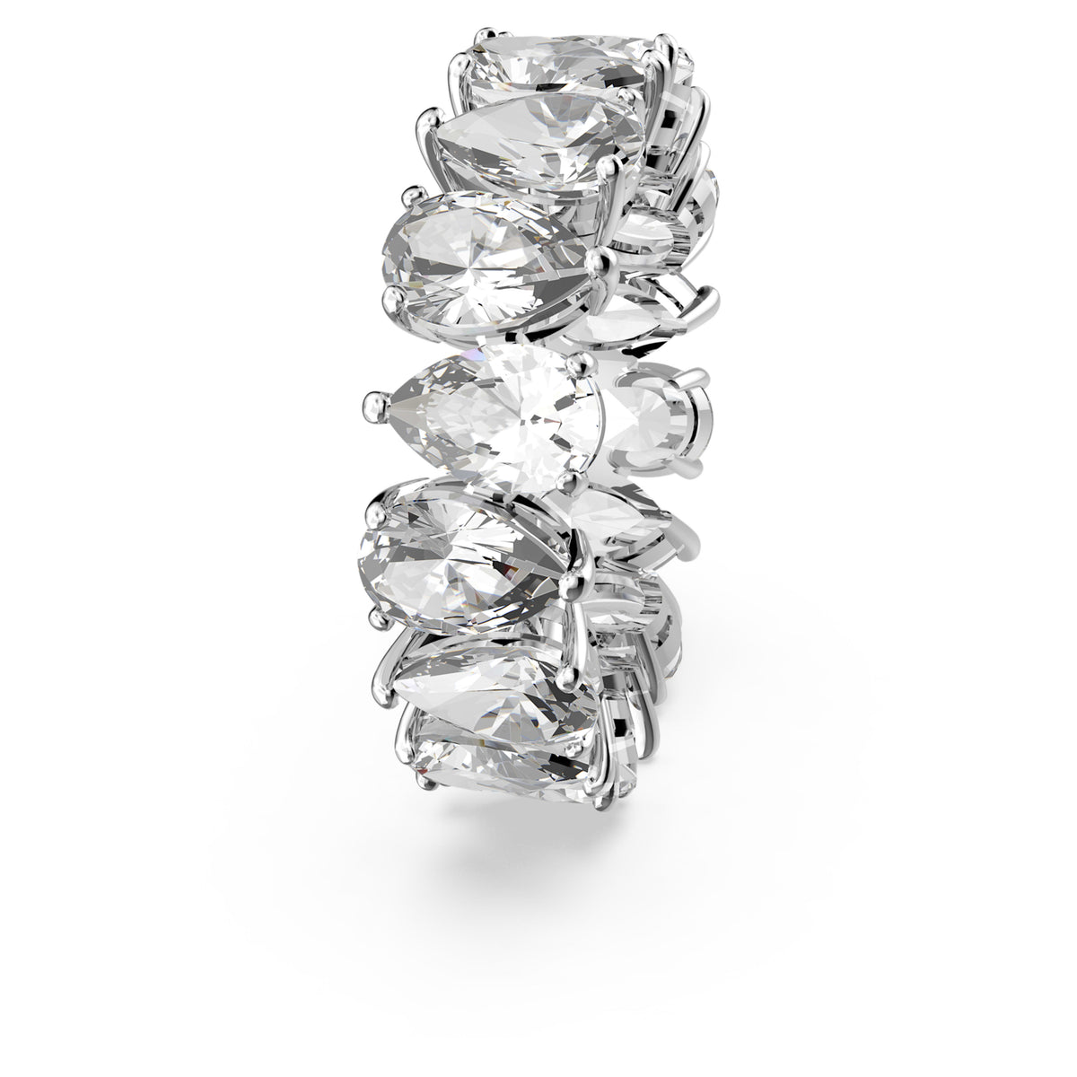 MATRIX VITTORE RING PEAR - WHITE, RHODIUM