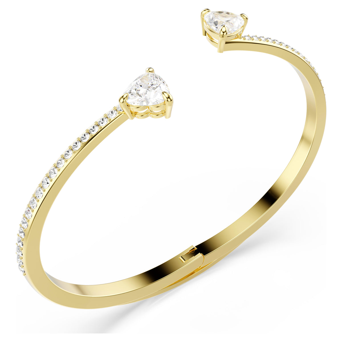 MESMERA ATTRACT BANGLE HEART - WHITE, GOLD