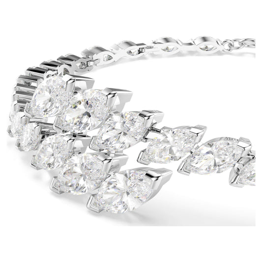MESMERA BRACELET MARQUISE - WHITE, RHODIUM