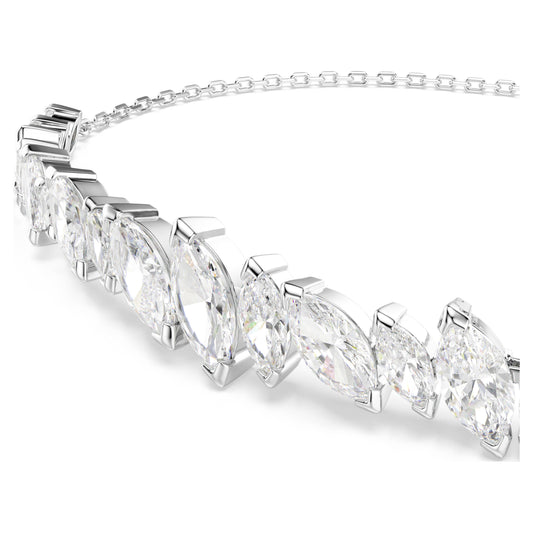MESMERA BRACELET MARQUISE - WHITE, RHODIUM